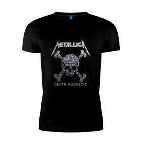Мужская футболка премиум с принтом Metallica, death magnetic , 92% хлопок, 8% лайкра | приталенный силуэт, круглый вырез ворота, длина до линии бедра, короткий рукав | metallica | джеймс хэтфилд | кирк хэмметт | ларс ульрих | металлика | роберт трухильо | рок группа