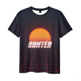 Мужская футболка 3D с принтом Gunter (Пассхантер) , 100% полиэфир | прямой крой, круглый вырез горловины, длина до линии бедер | 80 | ready player one | spilberg | восьмидесятые | первому игроку приготовиться | ретро | спилберг