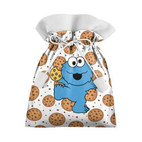 Подарочный 3D мешок с принтом Cookie monster , 100% полиэстер | Размер: 29*39 см | cookie | cookiemonster | delicious | eat | monster | yummy | еда | куки | кукимонстр | монстр | печенье | сладости | улица | улицасезам