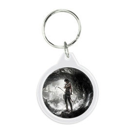 Брелок круглый с принтом Tomb Raider , пластик и полированная сталь | круглая форма, металлическое крепление в виде кольца | croft | lara | raider | tomb | гробниц | игра | крофт | лара | расхитительница
