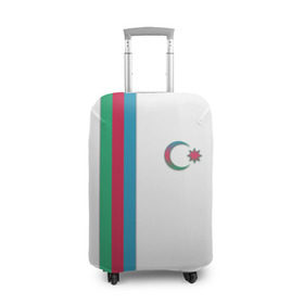 Чехол для чемодана 3D с принтом I Love Azerbajdzhan , 86% полиэфир, 14% спандекс | двустороннее нанесение принта, прорези для ручек и колес | azerbajdzhan | азербайджан