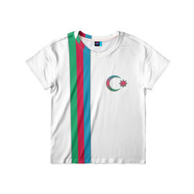 Детская футболка 3D с принтом I Love Azerbajdzhan , 100% гипоаллергенный полиэфир | прямой крой, круглый вырез горловины, длина до линии бедер, чуть спущенное плечо, ткань немного тянется | azerbajdzhan | азербайджан