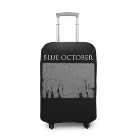 Чехол для чемодана 3D с принтом Blue October , 86% полиэфир, 14% спандекс | двустороннее нанесение принта, прорези для ручек и колес | 