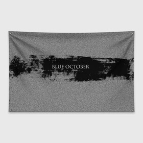 Флаг-баннер с принтом Blue October , 100% полиэстер | размер 67 х 109 см, плотность ткани — 95 г/м2; по краям флага есть четыре люверса для крепления | 