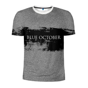 Мужская футболка 3D спортивная с принтом Blue October , 100% полиэстер с улучшенными характеристиками | приталенный силуэт, круглая горловина, широкие плечи, сужается к линии бедра | 