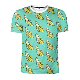 Мужская футболка 3D спортивная с принтом Бааны , 100% полиэстер с улучшенными характеристиками | приталенный силуэт, круглая горловина, широкие плечи, сужается к линии бедра | banana | food | vegan | vegetarian | банан | веган | вегетарианство | еда