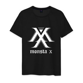Мужская футболка хлопок с принтом MONSTA X_5 , 100% хлопок | прямой крой, круглый вырез горловины, длина до линии бедер, слегка спущенное плечо. | monsta x | монст х