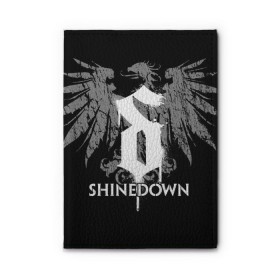 Обложка для автодокументов с принтом Shinedown , натуральная кожа |  размер 19,9*13 см; внутри 4 больших “конверта” для документов и один маленький отдел — туда идеально встанут права | 