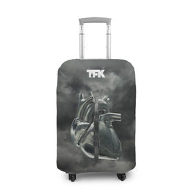 Чехол для чемодана 3D с принтом TFK Incomplete , 86% полиэфир, 14% спандекс | двустороннее нанесение принта, прорези для ручек и колес | tfk | thousand foot krutch
