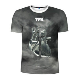 Мужская футболка 3D спортивная с принтом TFK Incomplete , 100% полиэстер с улучшенными характеристиками | приталенный силуэт, круглая горловина, широкие плечи, сужается к линии бедра | tfk | thousand foot krutch