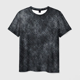 Мужская футболка 3D с принтом Джинсовый , 100% полиэфир | прямой крой, круглый вырез горловины, длина до линии бедер | 