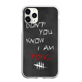 Чехол для iPhone 11 Pro матовый с принтом I am TOXIC , Силикон |  | dbd | dead by daylight | toxic | дбд | токсик