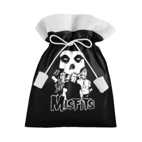 Подарочный 3D мешок с принтом Misfits , 100% полиэстер | Размер: 29*39 см | horror | punk | rock | альтернатива | группа | мисфитс | неприкаянные | панк | рок | хоррор