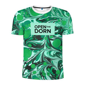 Мужская футболка 3D спортивная с принтом Open the Dorn , 100% полиэстер с улучшенными характеристиками | приталенный силуэт, круглая горловина, широкие плечи, сужается к линии бедра | dorn | иван дорн