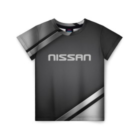 Детская футболка 3D с принтом Nissan , 100% гипоаллергенный полиэфир | прямой крой, круглый вырез горловины, длина до линии бедер, чуть спущенное плечо, ткань немного тянется | motor | nissan | авто | лого | машина | ниссан | тачка