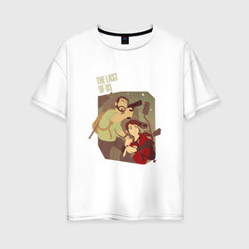 Женская футболка хлопок Oversize с принтом The Last of Us , 100% хлопок | свободный крой, круглый ворот, спущенный рукав, длина до линии бедер
 | the last of us | гриб | грибы | джоэл | кордицепс | пиратs | элли