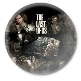 Значок с принтом The Last of Us_9 ,  металл | круглая форма, металлическая застежка в виде булавки | Тематика изображения на принте: the last of us | гриб | грибы | джоэл | кордицепс | пиратs | элли