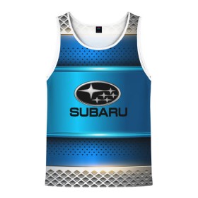 Мужская майка 3D с принтом SUBARU sport collection , 100% полиэстер | круглая горловина, приталенный силуэт, длина до линии бедра. Пройма и горловина окантованы тонкой бейкой | auto | automobile | car | carbon | machine | motor | motor car | sport car | subaru | автомашина | бренд | легковой автомобиль | марка | спортивный автомобиль | тачка