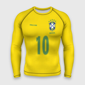 Мужской рашгард 3D с принтом Роналдиньо ,  |  | Тематика изображения на принте: brasil | brazilian | footbal | national | ronaldinho | soccer | time | бразилии | бразилия | национальная | по | роналдиньо | рональдиньо | сборная | футбол | футболу