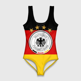 Купальник-боди 3D с принтом Сборная Германии флаг , 82% полиэстер, 18% эластан | Круглая горловина, круглый вырез на спине | германия | европы | мира | чемпионат | чм