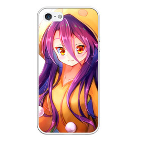 Чехол для iPhone 5/5S матовый с принтом No Game No Life , Силикон | Область печати: задняя сторона чехла, без боковых панелей | anime | manga | no game no life | аниме | без игры жизни нет | манга