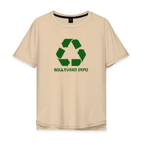 Мужская футболка хлопок Oversize с принтом Boulevard Depo , 100% хлопок | свободный крой, круглый ворот, “спинка” длиннее передней части | bdepo | boulevard depo | артем шатохин | булевард депо