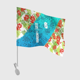 Флаг для автомобиля с принтом R6S SUNSPLASH PREMIUM PACK , 100% полиэстер | Размер: 30*21 см | caveira | dokkaebi | ela | mute | outbreak | r6s | rainbow | rainbow six siege | sunsplash premium pack | tom clancys | радуга 6 осада | том клэнси
