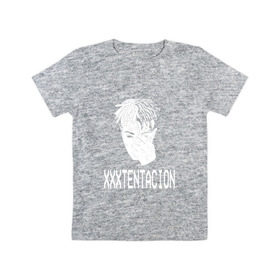 Детская футболка хлопок с принтом xxxtentacion , 100% хлопок | круглый вырез горловины, полуприлегающий силуэт, длина до линии бедер | 