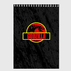 Скетчбук с принтом JURASSIC GODZILLA ГОДЗИЛЛА , 100% бумага
 | 48 листов, плотность листов — 100 г/м2, плотность картонной обложки — 250 г/м2. Листы скреплены сверху удобной пружинной спиралью | comic con | godzilla | gojira | logo | годзилла | знаки | иероглифы | лого | монстр | фильм | чудовище