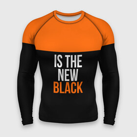 Мужской рашгард 3D с принтом ORANGE IS THE NEW BLACK ,  |  | orange is the new black