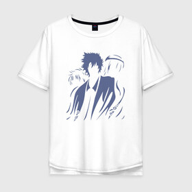 Мужская футболка хлопок Oversize с принтом Gin Group , 100% хлопок | свободный крой, круглый ворот, “спинка” длиннее передней части | anime | gin tama | gintama | аниме | гинтама