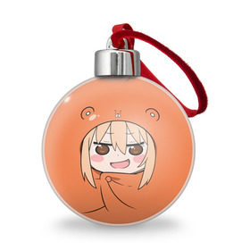 Ёлочный шар с принтом Himouto! Umaru-chan , Пластик | Диаметр: 77 мм | Тематика изображения на принте: himouto umaru chan | himouto umaruchan | komaru | my two faced little sister | tanukichi | u.m.r. | umaru doma | двуличная сестрёнка умару | умару дома