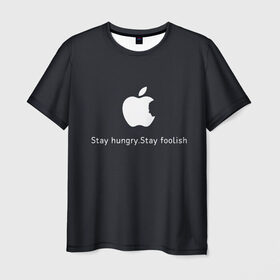 Мужская футболка 3D с принтом Стив Джобс , 100% полиэфир | прямой крой, круглый вырез горловины, длина до линии бедер | iphone | steve jobs | стив джобс | эппл