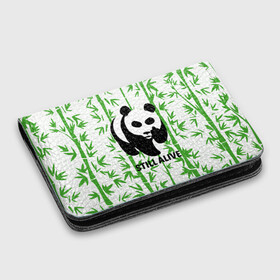 Картхолдер с принтом с принтом Still Alive , натуральная матовая кожа | размер 7,3 х 10 см; кардхолдер имеет 4 кармана для карт; | alive | bamboo | green | greenpeace | panga | peace | still | бамбук | грин | гринпис | живая | живой | зеленый | мир | панда | панды | пис