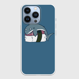 Чехол для iPhone 13 Pro с принтом Суши ,  |  | Тематика изображения на принте: fish | fishes | lake | ocean | river | sea | sushi | water | вода | море | озеро | океан | раба | река | ролл | роллы | рыбка | рыбки | рыбы | суши