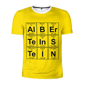 Мужская футболка 3D спортивная с принтом Альберт Эйнштейн , 100% полиэстер с улучшенными характеристиками | приталенный силуэт, круглая горловина, широкие плечи, сужается к линии бедра | albert | chemistry | einstein | math | mendeleev | phisics | science | table | альберт | математика | менделеева | наука | таблица | физика | химия | эйнштейн