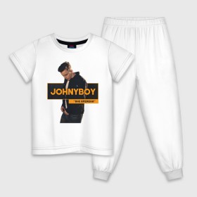 Детская пижама хлопок с принтом Johnyboy , 100% хлопок |  брюки и футболка прямого кроя, без карманов, на брюках мягкая резинка на поясе и по низу штанин
 | johnyboy | джонибой | джонни бой