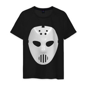 Мужская футболка хлопок с принтом Маска Angerfist , 100% хлопок | прямой крой, круглый вырез горловины, длина до линии бедер, слегка спущенное плечо. | angerfist | gabba | gabber | hardcore | mask | music | rave | габбер | маска | музыка | рейв | рэйв