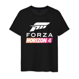 Мужская футболка хлопок с принтом Forza Horizon 4 , 100% хлопок | прямой крой, круглый вырез горловины, длина до линии бедер, слегка спущенное плечо. | auto | car | forza | game | horizon | mclaren | motorsport | race | авто | гонки | игра | машина