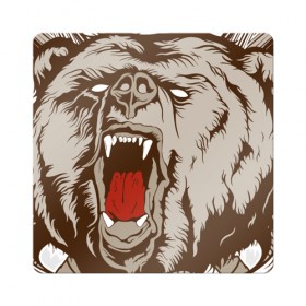 Магнит виниловый Квадрат с принтом Футболка Русский медведь , полимерный материал с магнитным слоем | размер 9*9 см, закругленные углы | russia | медведь | мои правила | моя земля | россия | я русский