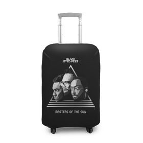 Чехол для чемодана 3D с принтом The Black Eyed Peas , 86% полиэфир, 14% спандекс | двустороннее нанесение принта, прорези для ручек и колес | 