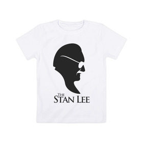 Детская футболка хлопок с принтом Стэн Ли , 100% хлопок | круглый вырез горловины, полуприлегающий силуэт, длина до линии бедер | comics | lee | lieber | martin | marvel | stan | stanley | актёр | либер | мартин | писатель | продюсер | редактор | стэнли | сценарист | телеведущий