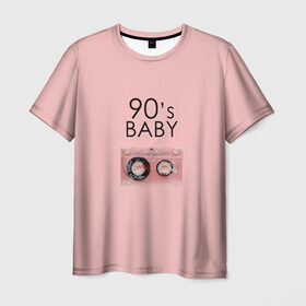 Мужская футболка 3D с принтом 90-е , 100% полиэфир | прямой крой, круглый вырез горловины, длина до линии бедер | Тематика изображения на принте: mtv | music | детство | дискотека | кассета | музыка | перестройка | ретро | ссср