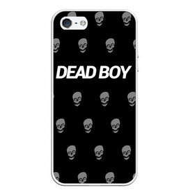 Чехол для iPhone 5/5S матовый с принтом Bones Deadboy , Силикон | Область печати: задняя сторона чехла, без боковых панелей | bones | boy | dead | deadboy | elmo | hdmi | hip | hop | kennedy | metal | rap | rapper | scream | sesh | seshollowaterboyz | skull | team | кеннеди | кости | костя | метал | рэп | рэпер | сеш | скрим | сэш | хип | хоп | череп | элмо