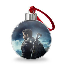 Ёлочный шар с принтом Just Cause 4 , Пластик | Диаметр: 77 мм | action adventure | black | cause | hand | just | rico | rodriguez | solis | боевик | габриэлла | дело | моралес | правое | приключенческий | рико | родригес | рука | солис | черная