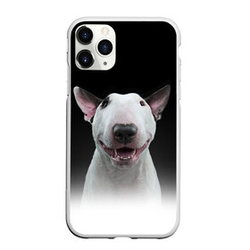 Чехол для iPhone 11 Pro матовый с принтом Oh snap! , Силикон |  | Тематика изображения на принте: bull terrier | dog |   | бультерьер | собака