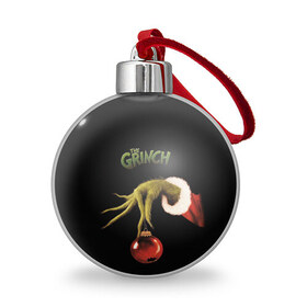 Ёлочный шар с принтом Похититель рождества , Пластик | Диаметр: 77 мм | grinch | гринч | новый год | рождество