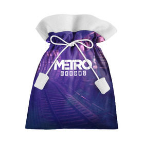 Подарочный 3D мешок с принтом METRO EXODUS , 100% полиэстер | Размер: 29*39 см | Тематика изображения на принте: 