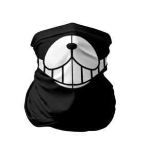 Бандана-труба 3D с принтом MONOKUMA , 100% полиэстер, ткань с особыми свойствами — Activecool | плотность 150‒180 г/м2; хорошо тянется, но сохраняет форму | Тематика изображения на принте: anime | bandana | bear | black  white | face | kurokuma | mask | monodam | monokuma | monomi | monotaro | pink | rabbit | school | shirokuma | аниме | бандана | главарь | лицо | мoноми | маска | монокума | черно белый | школа