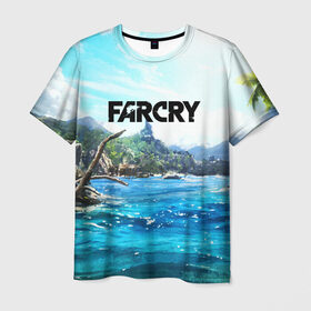 Мужская футболка 3D с принтом FARCRY , 100% полиэфир | прямой крой, круглый вырез горловины, длина до линии бедер | far cry | far cry 5 | far cry new dawn | farcry | fc 5 | fc5 | game | new dawn | игры | постапокалипсис | фар край | фар край 5